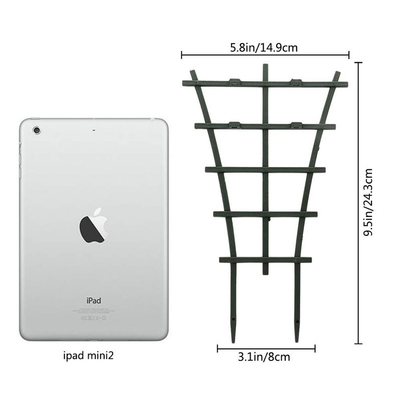 Feitore 12 Pcs Garden DIY Mini Climbing Trellis Plastic Superimposed Potted Plant Support Garden Trellises for Potted Climbing Plants Vines - Image 5